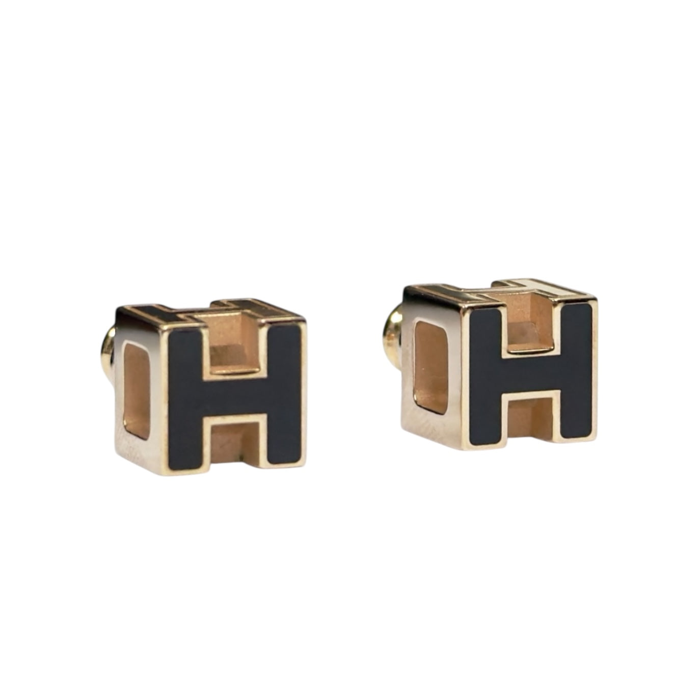 HERMES Cage d'H 耳環
