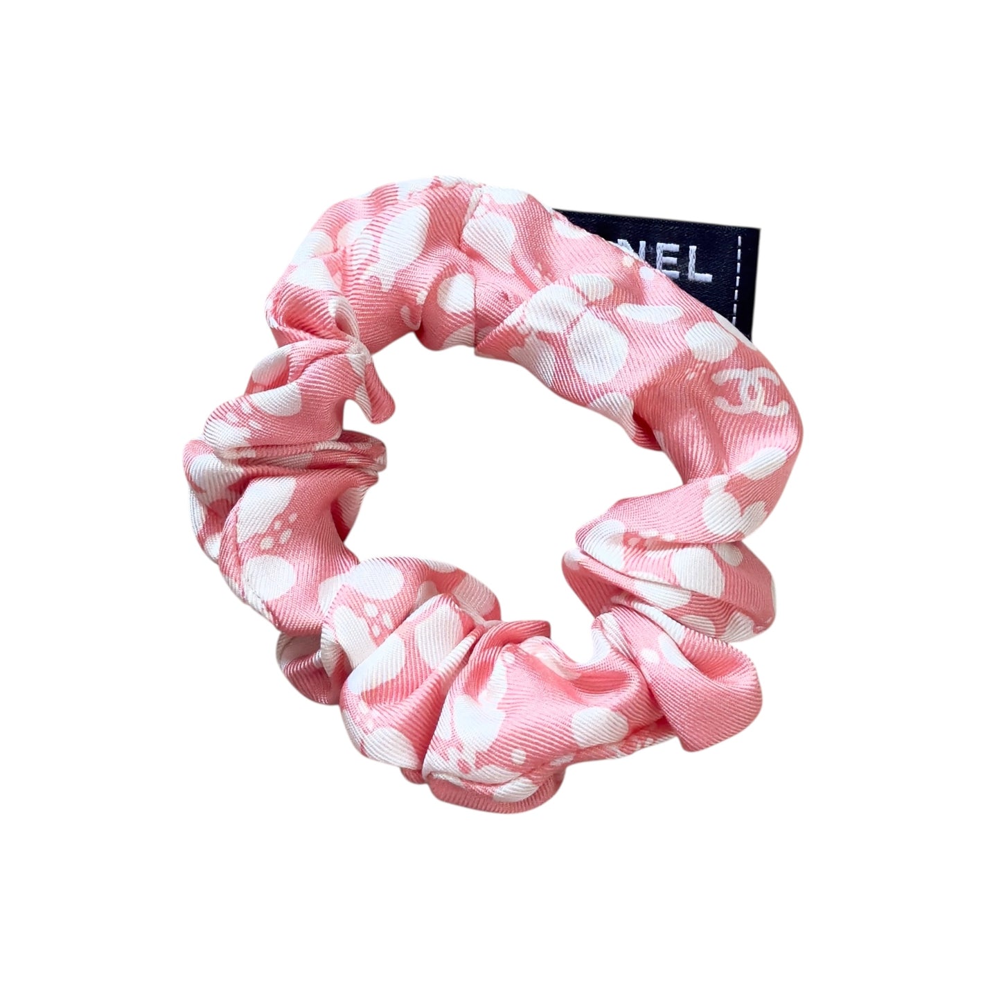 CHANEL CC 絲質髮圈 連 絲巾