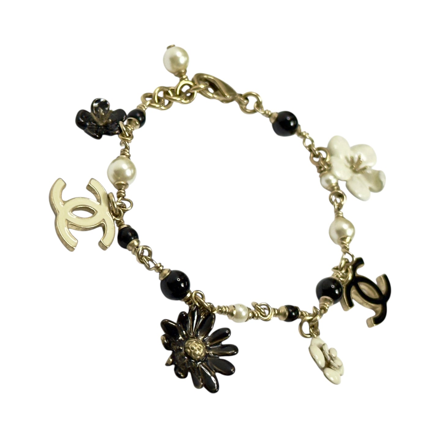 CHANEL CC 山茶花 掛飾 手鏈