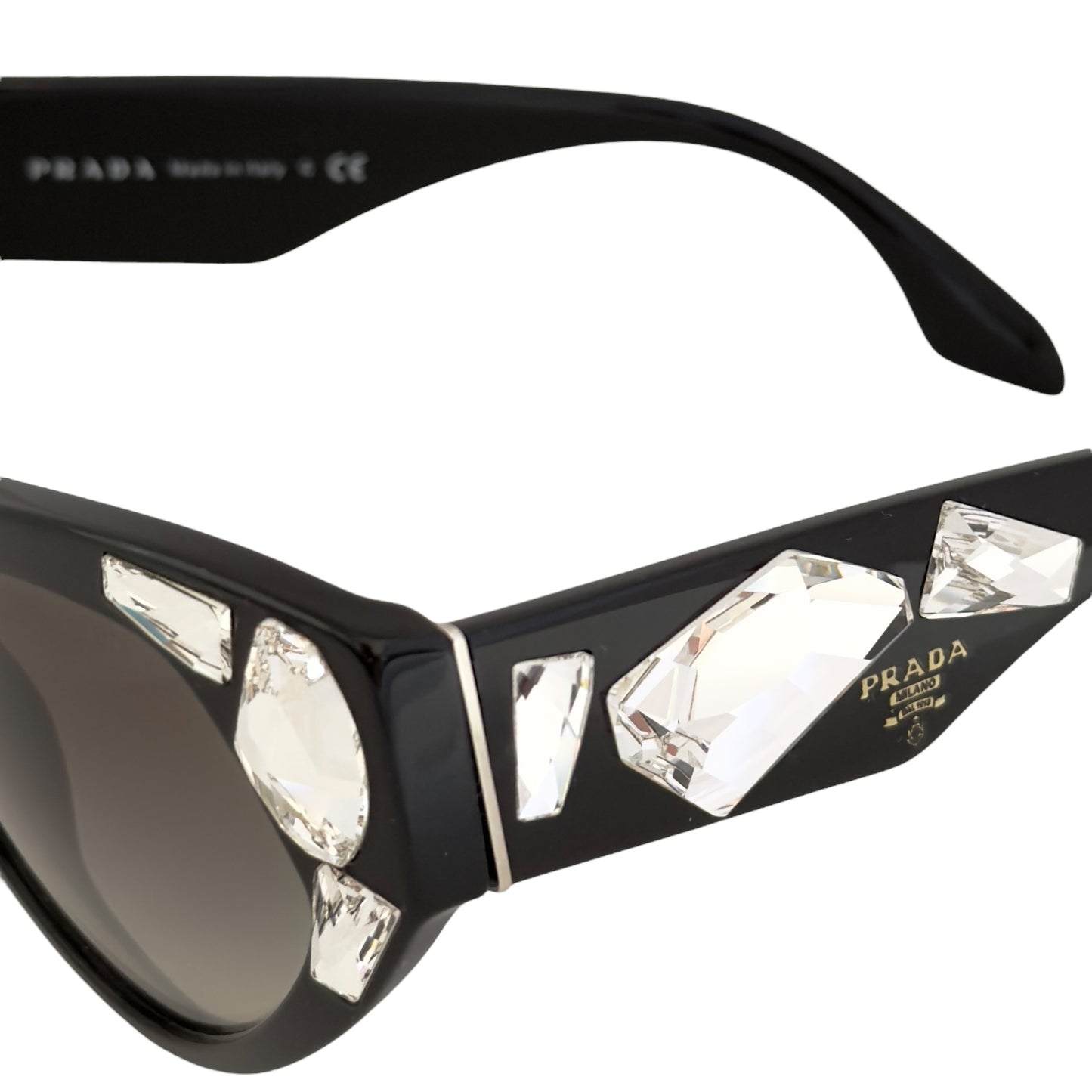 PRADA Voice 水鑽 黑色 太陽眼鏡