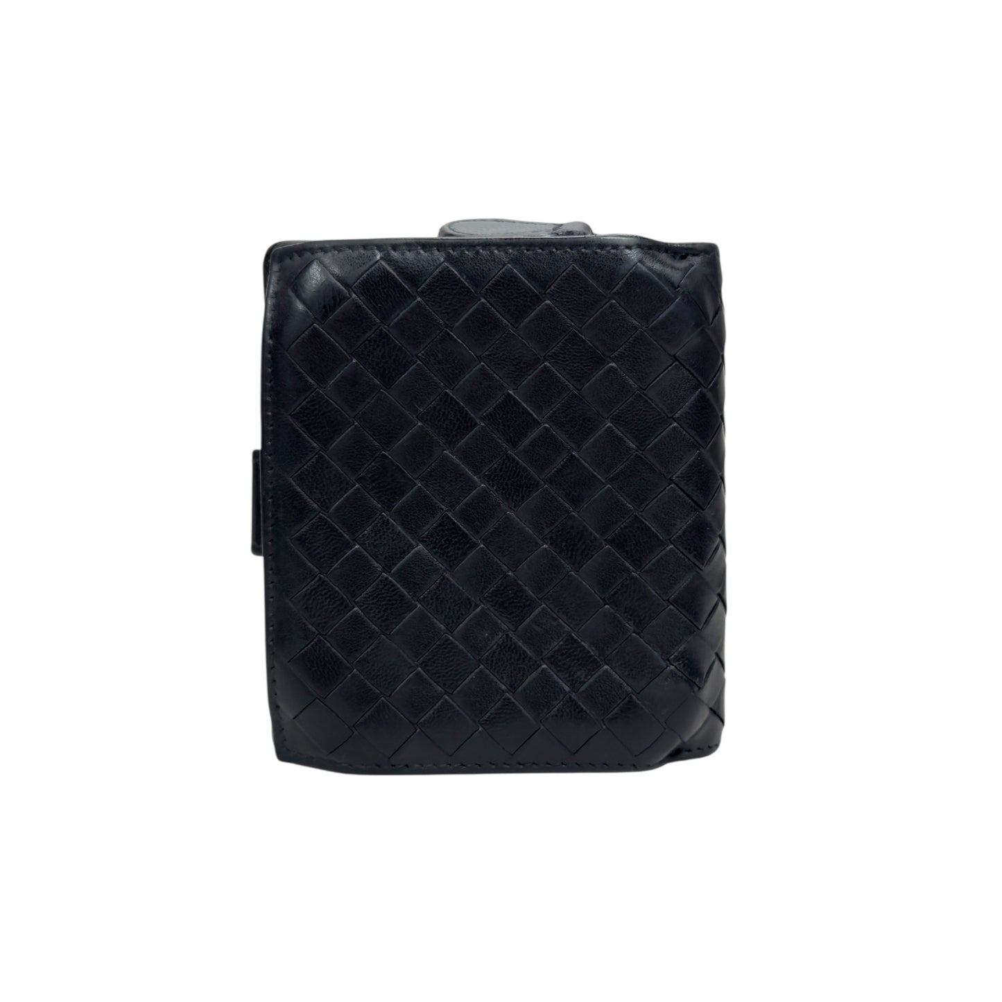 BOTTEGA VENETA 織皮 短銀包