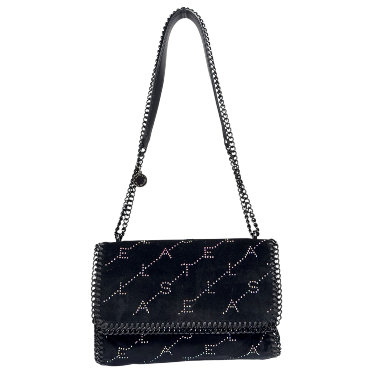 STELLA MCCARTNEY 水鑽 黑色 鏈條包