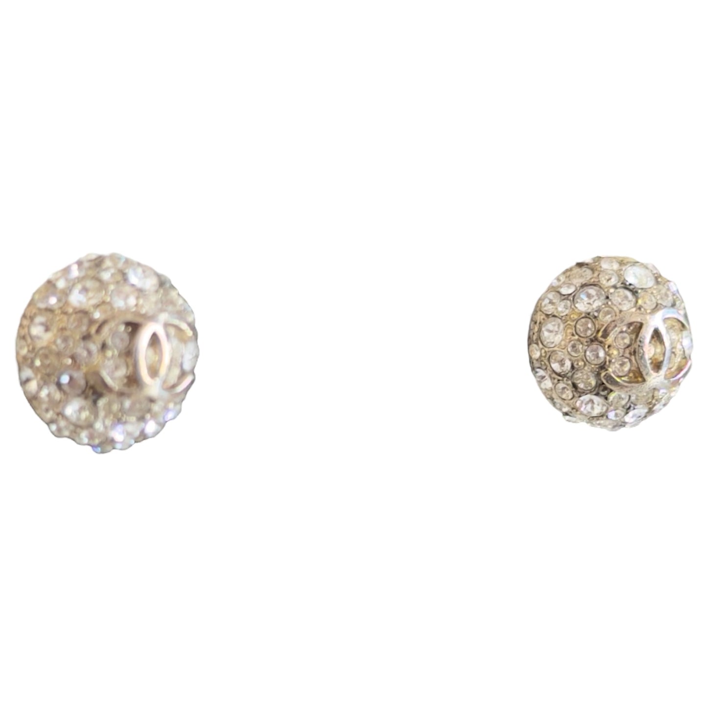 CHANEL CC 水鑽 耳環