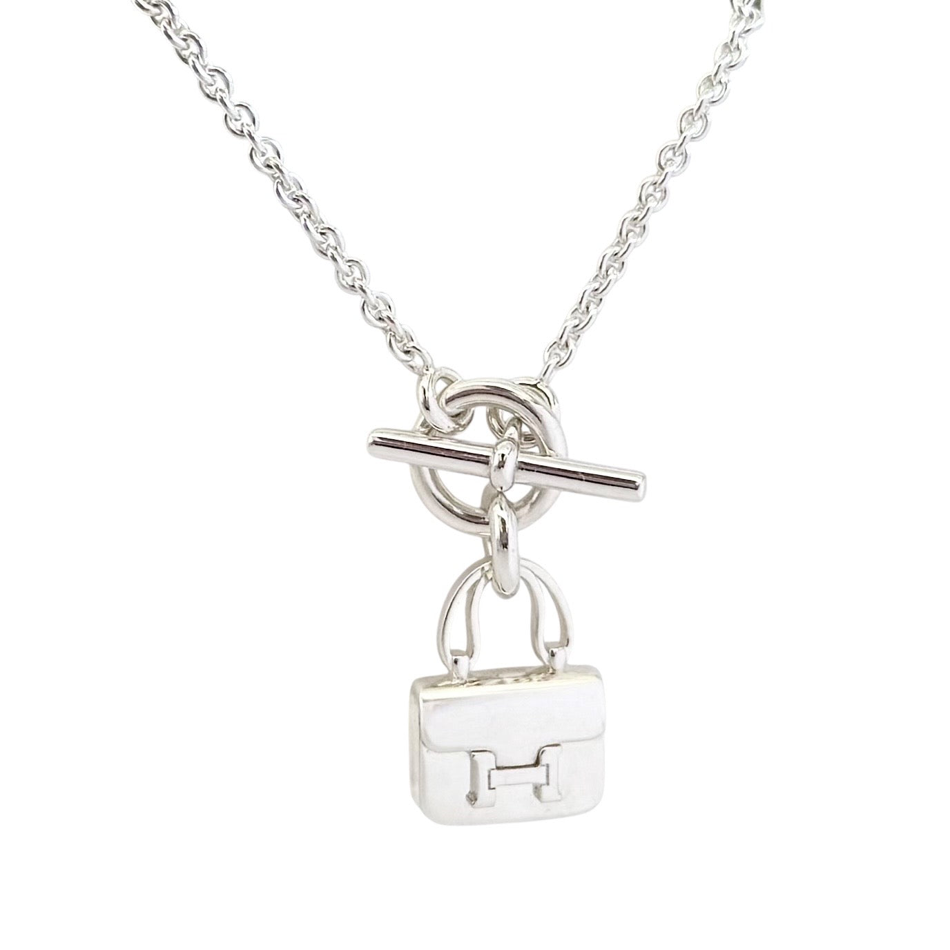 HERMES Amulettes Constance 康康 純銀 頸鏈