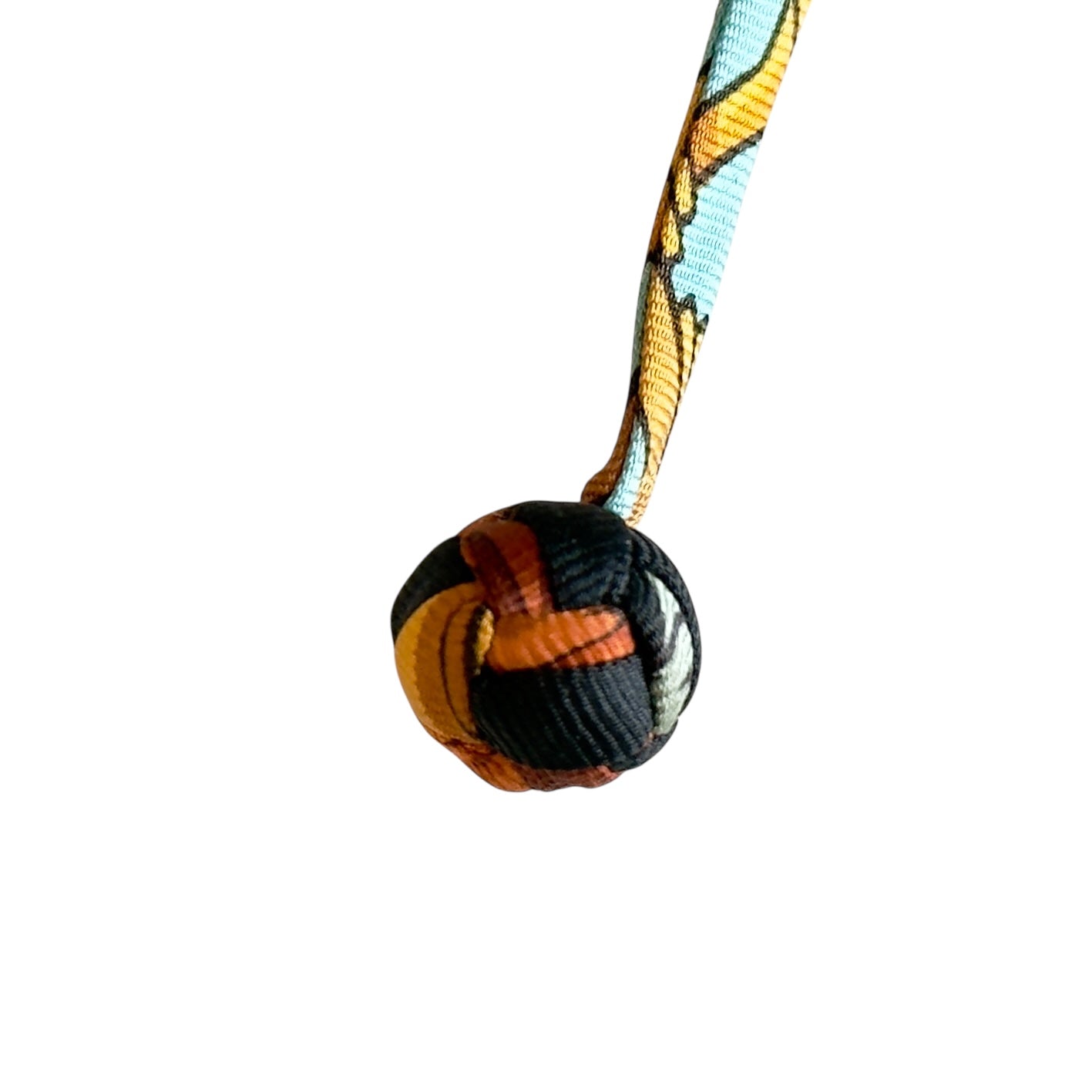 HERMES 絲質 波波球 掛飾