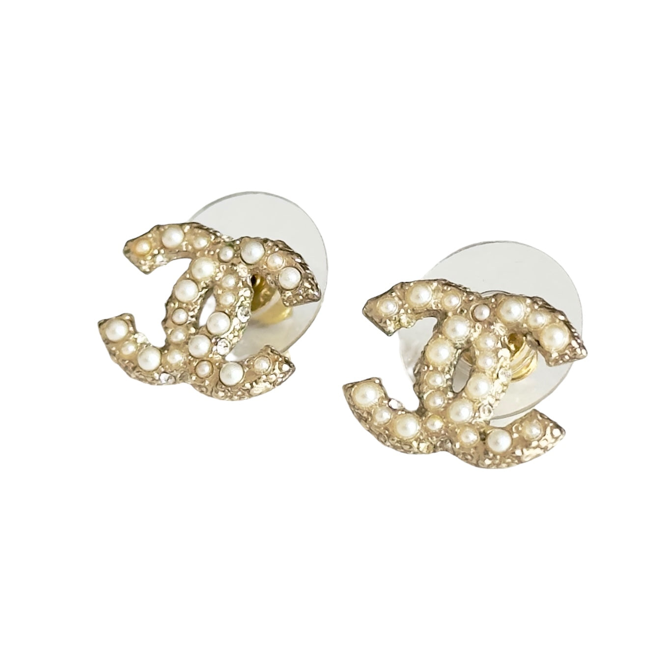 CHANEL CC 珠珠 耳環