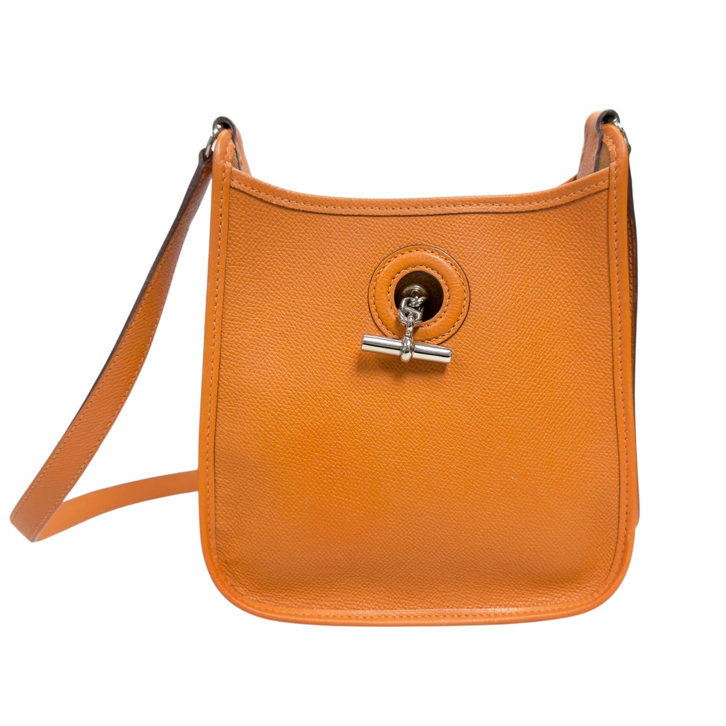 HERMES 中古 Vespa 斜揹袋 框H刻