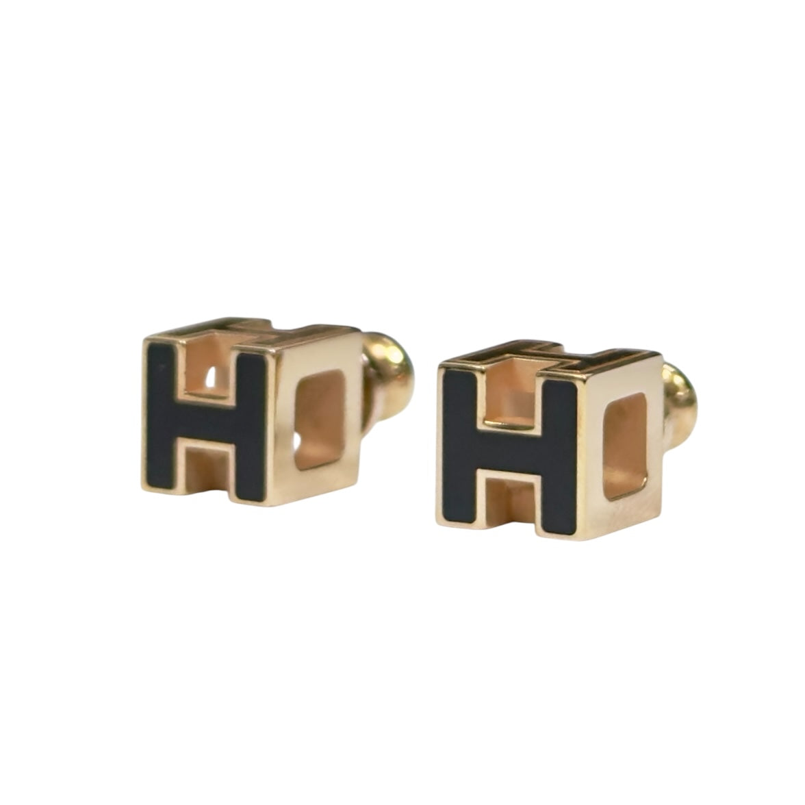 HERMES Cage d'H 耳環