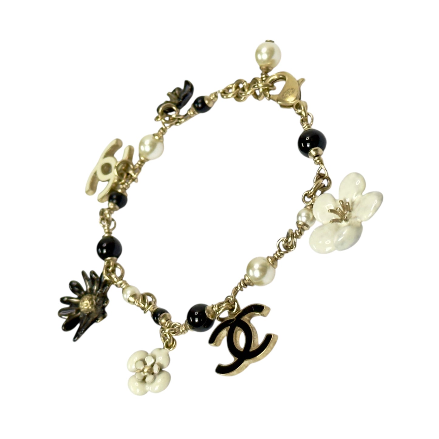 CHANEL CC 山茶花 掛飾 手鏈