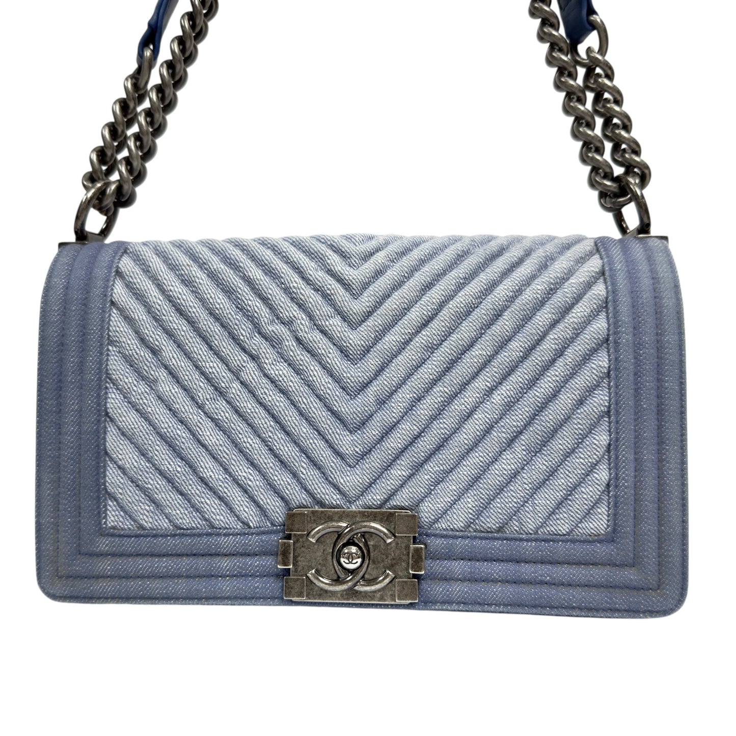 CHANEL Boy 洗水牛仔布 手袋