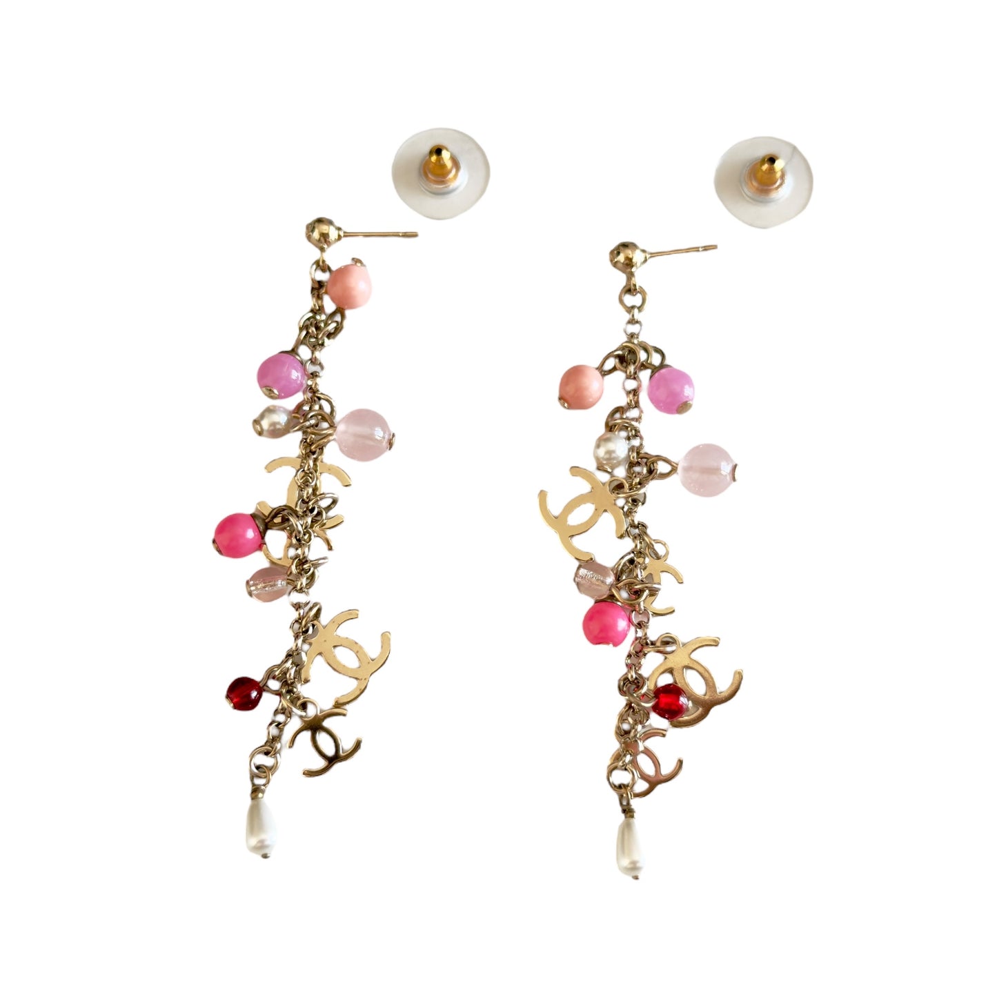 CHANEL CC 垂吊 耳環