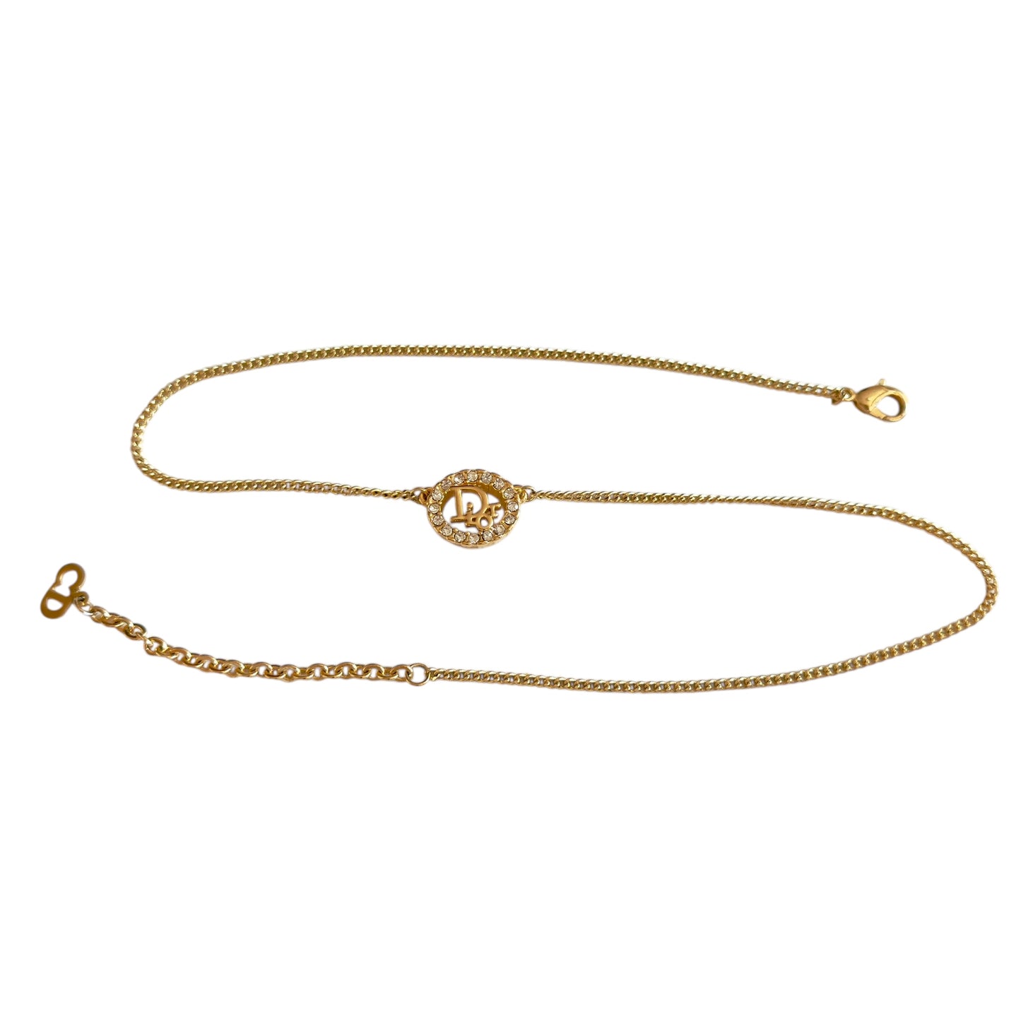 DIOR Oblique 水鑽 頸鏈