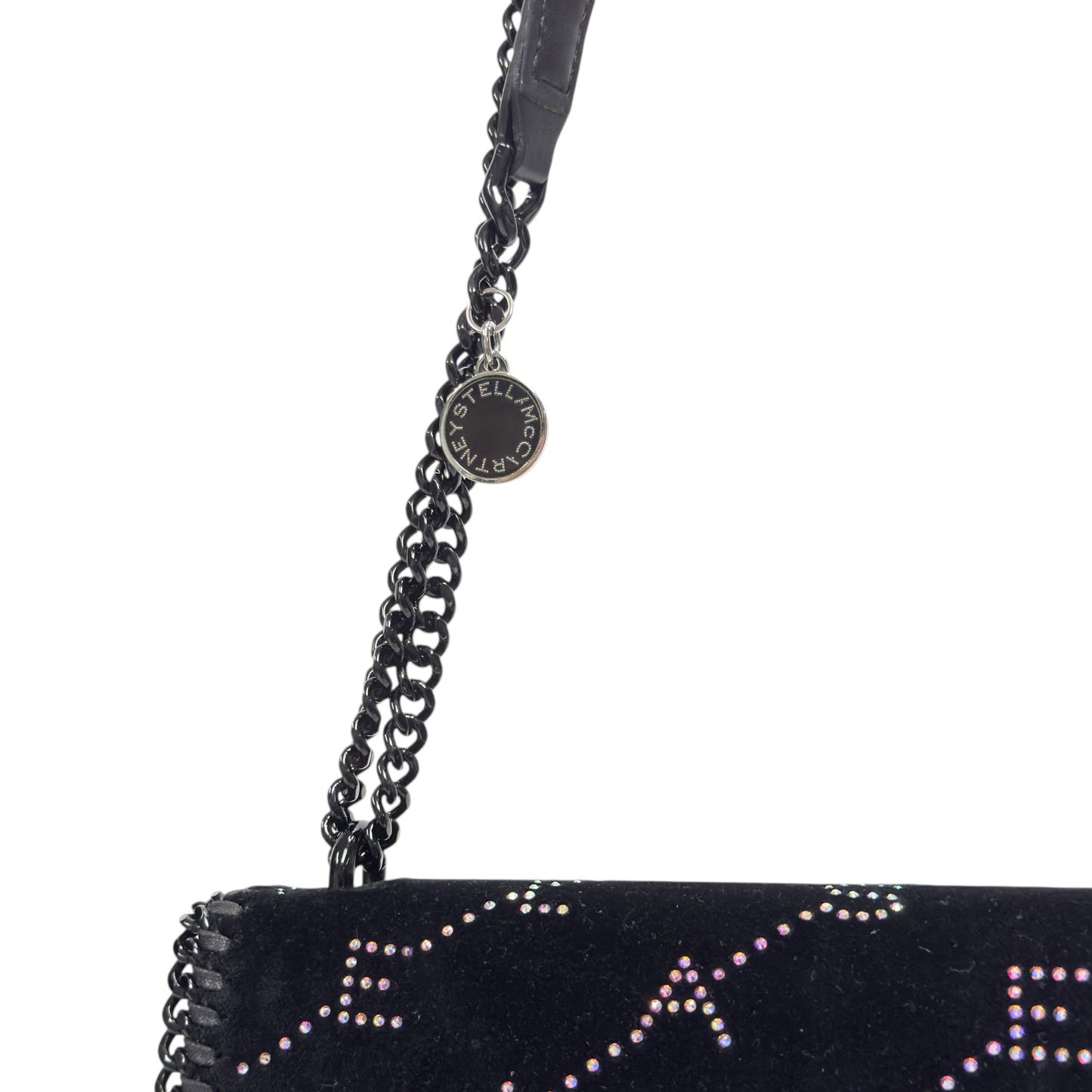 STELLA MCCARTNEY 水鑽 黑色 鏈條包