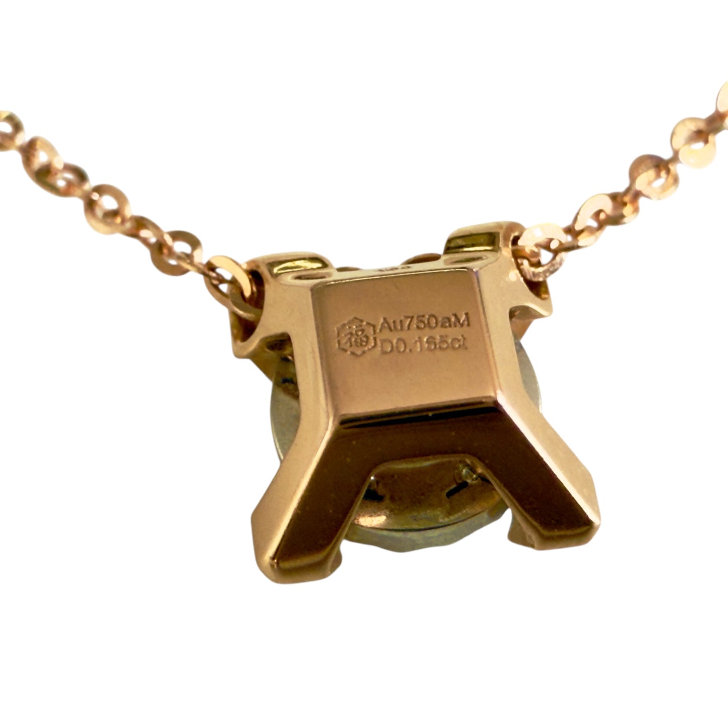 六福 16.5分鑽石💎 18K玫瑰金 頸鏈