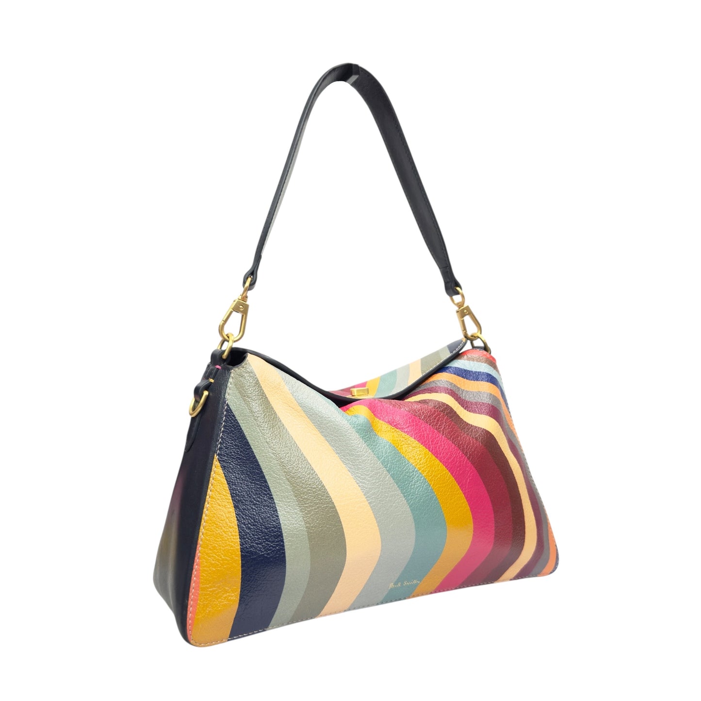 PAUL SMITH 經典彩色條紋 肩背包