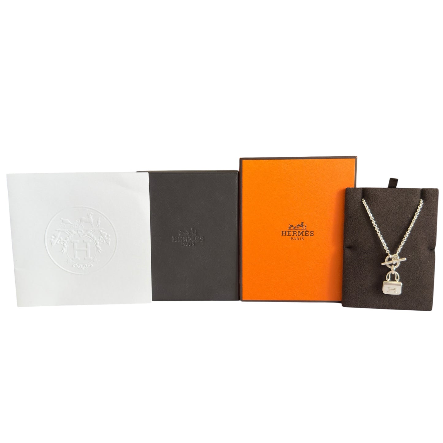 HERMES Amulettes Constance 純銀 頸鏈