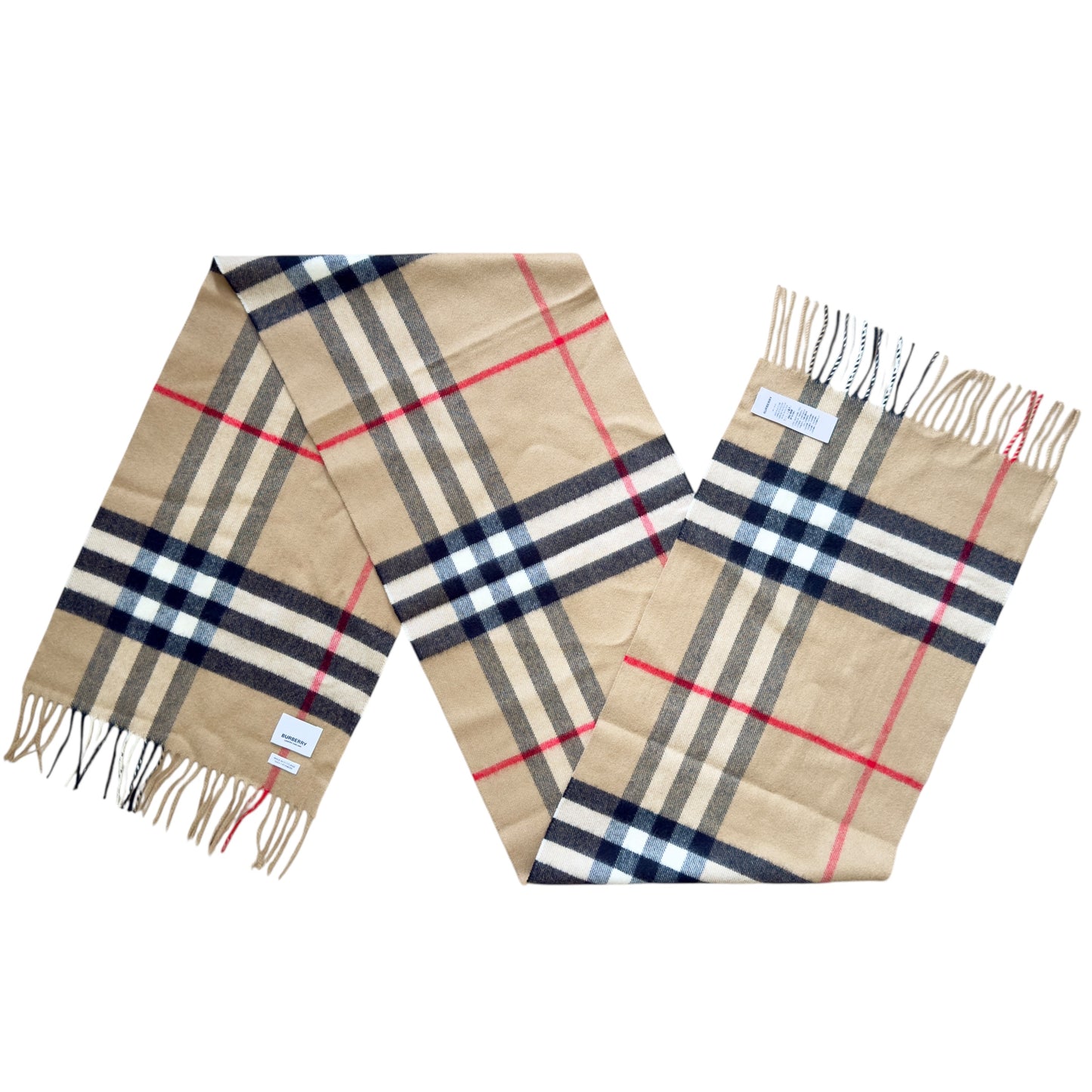 BURBERRY 經典格紋 純羊絨 圍巾