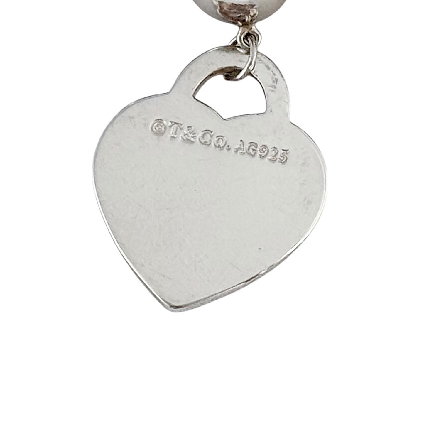 TIFFANY & CO. Return To Tiffany 8mm珠珠 純銀 愛心💗 手鏈