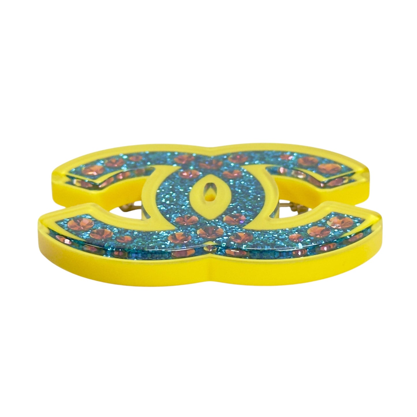 CHANEL CC 閃爍 胸針