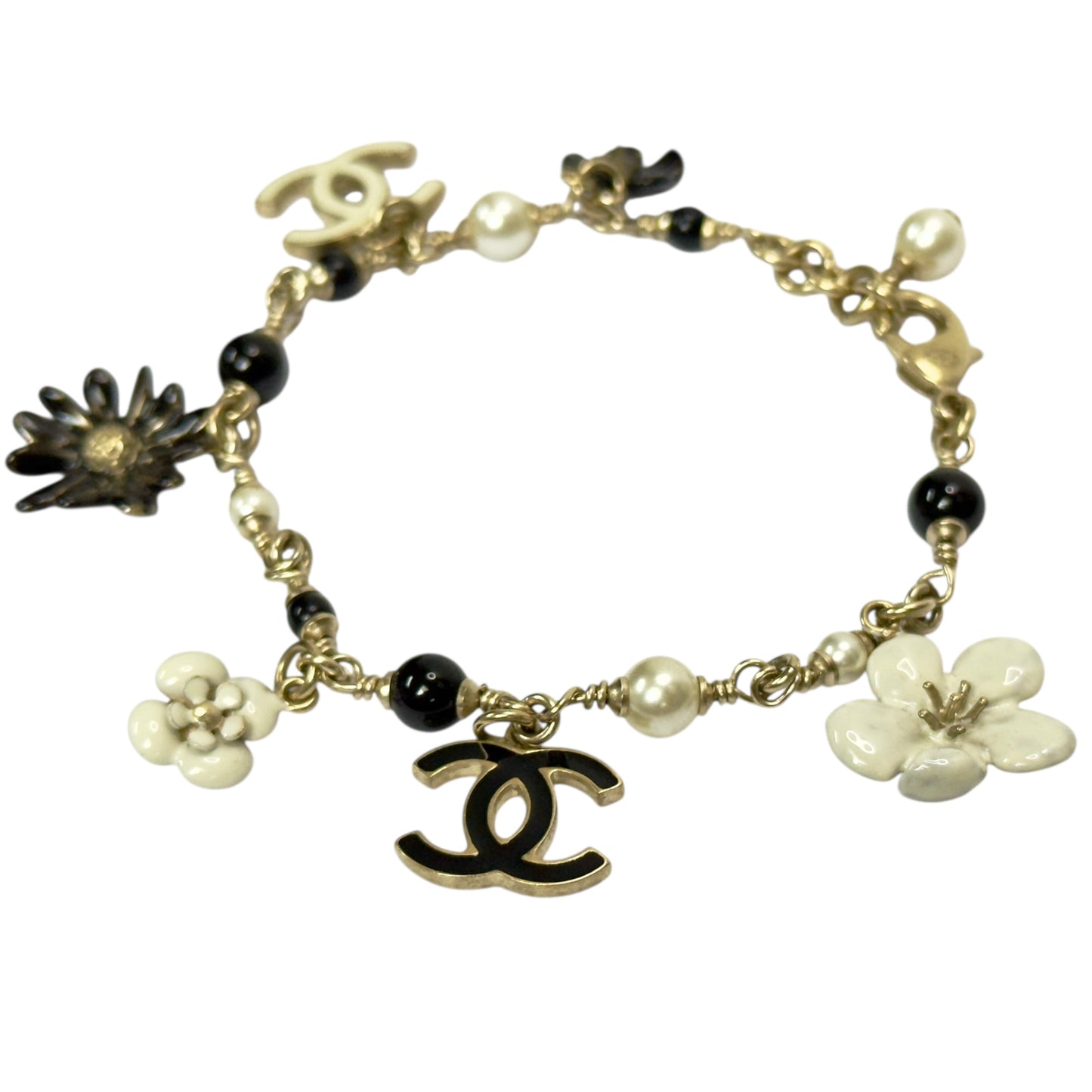 CHANEL CC 山茶花 掛飾 手鏈