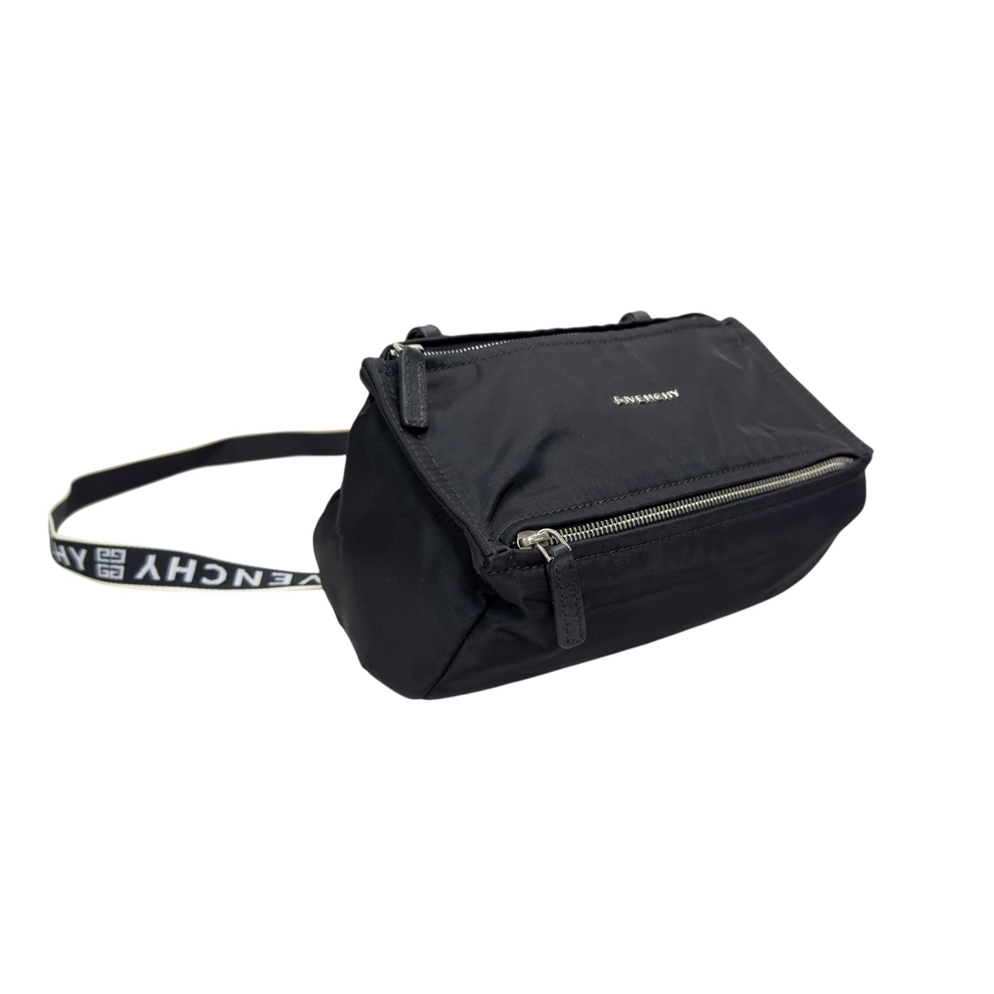 GIVENCHY Pandora 帆布拼皮 斜揹袋