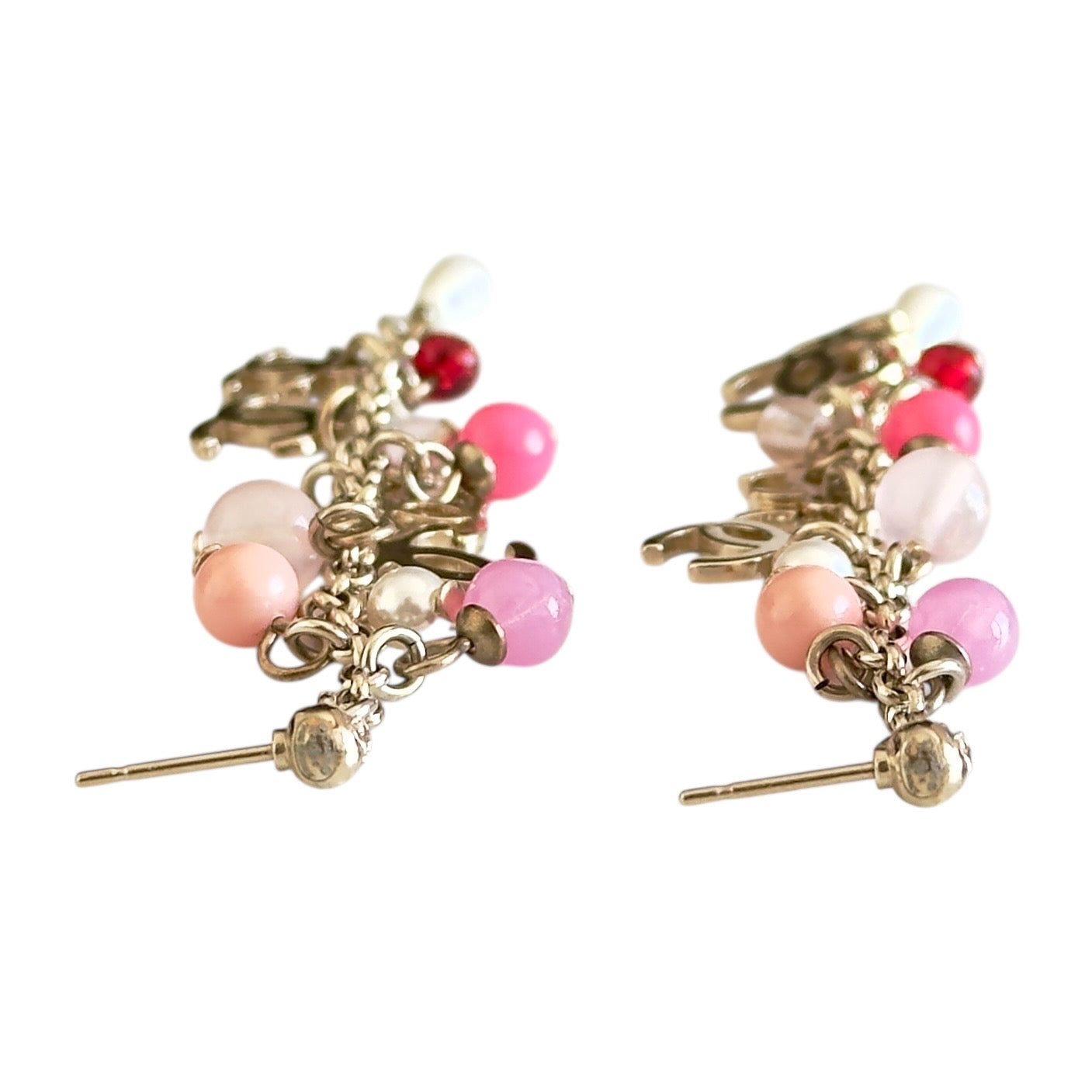 CHANEL CC 垂吊 耳環