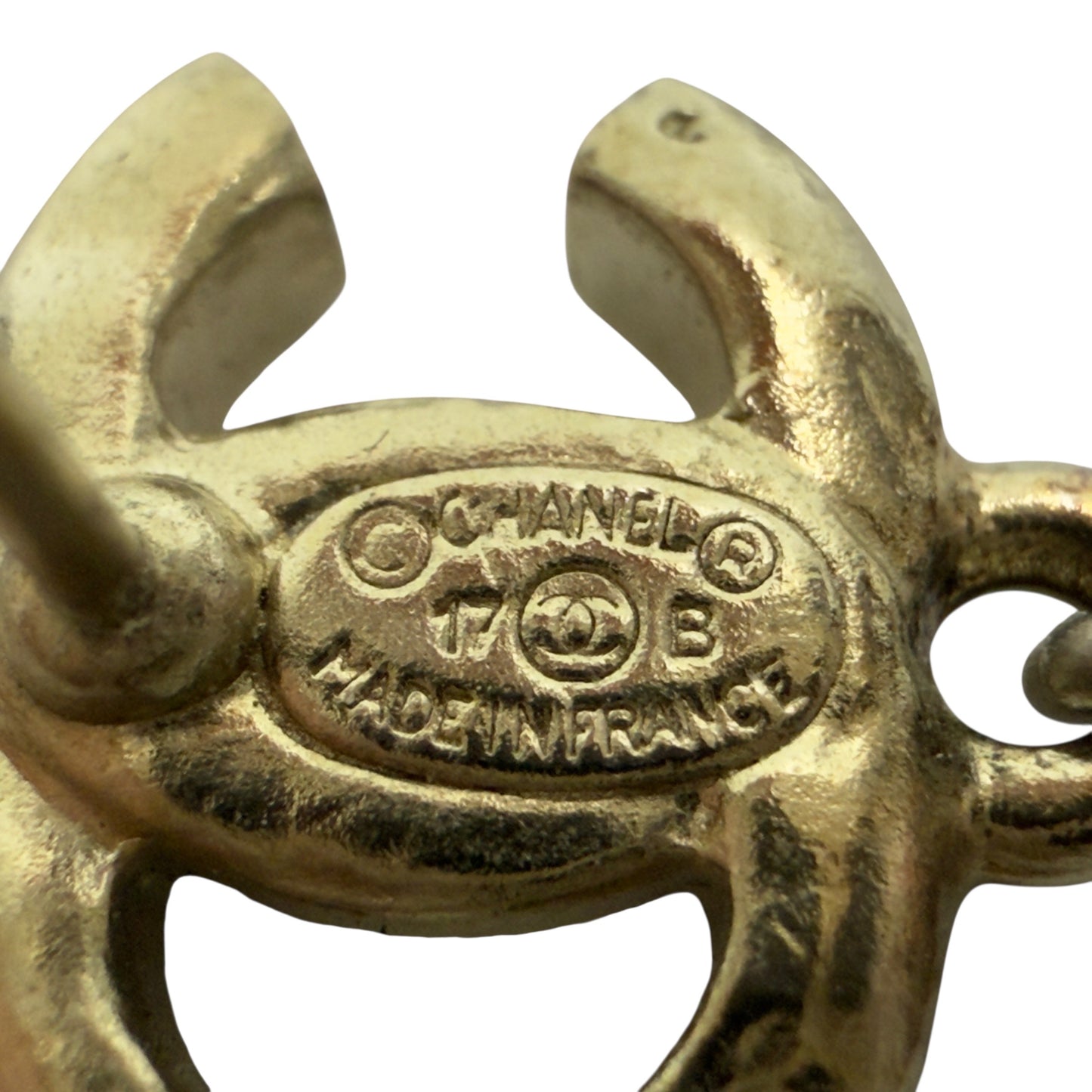 CHANEL CC 星辰月亮 水鑽 耳環