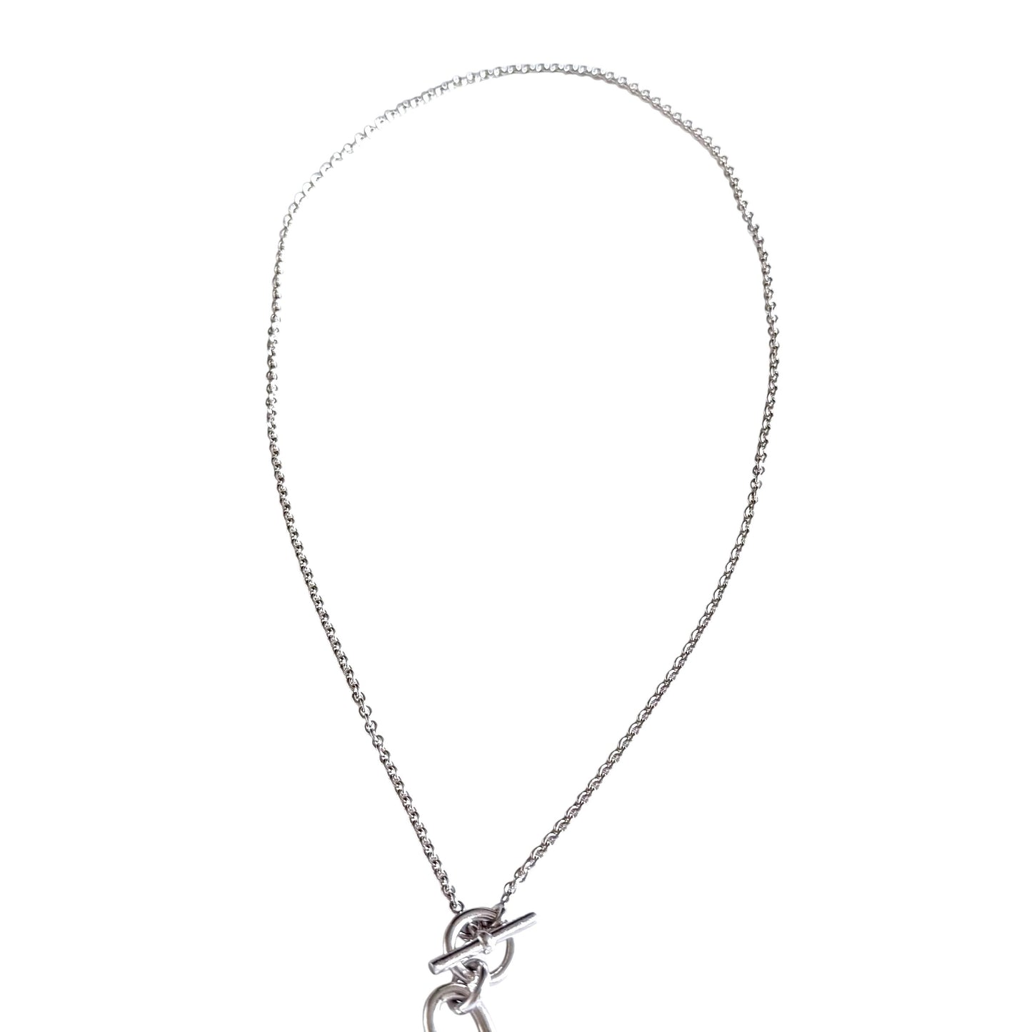 HERMES 限定愛心 豬鼻子 純銀 頸鏈