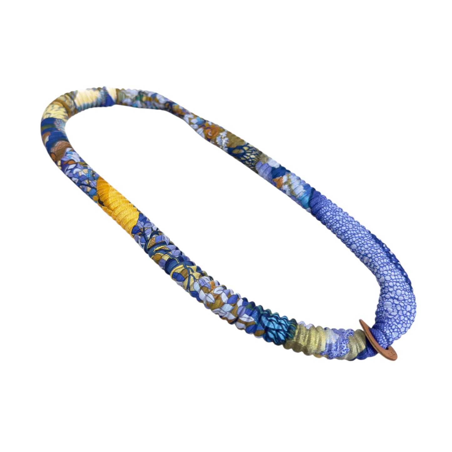 HERMES petit H 絲質 百褶 頸帶