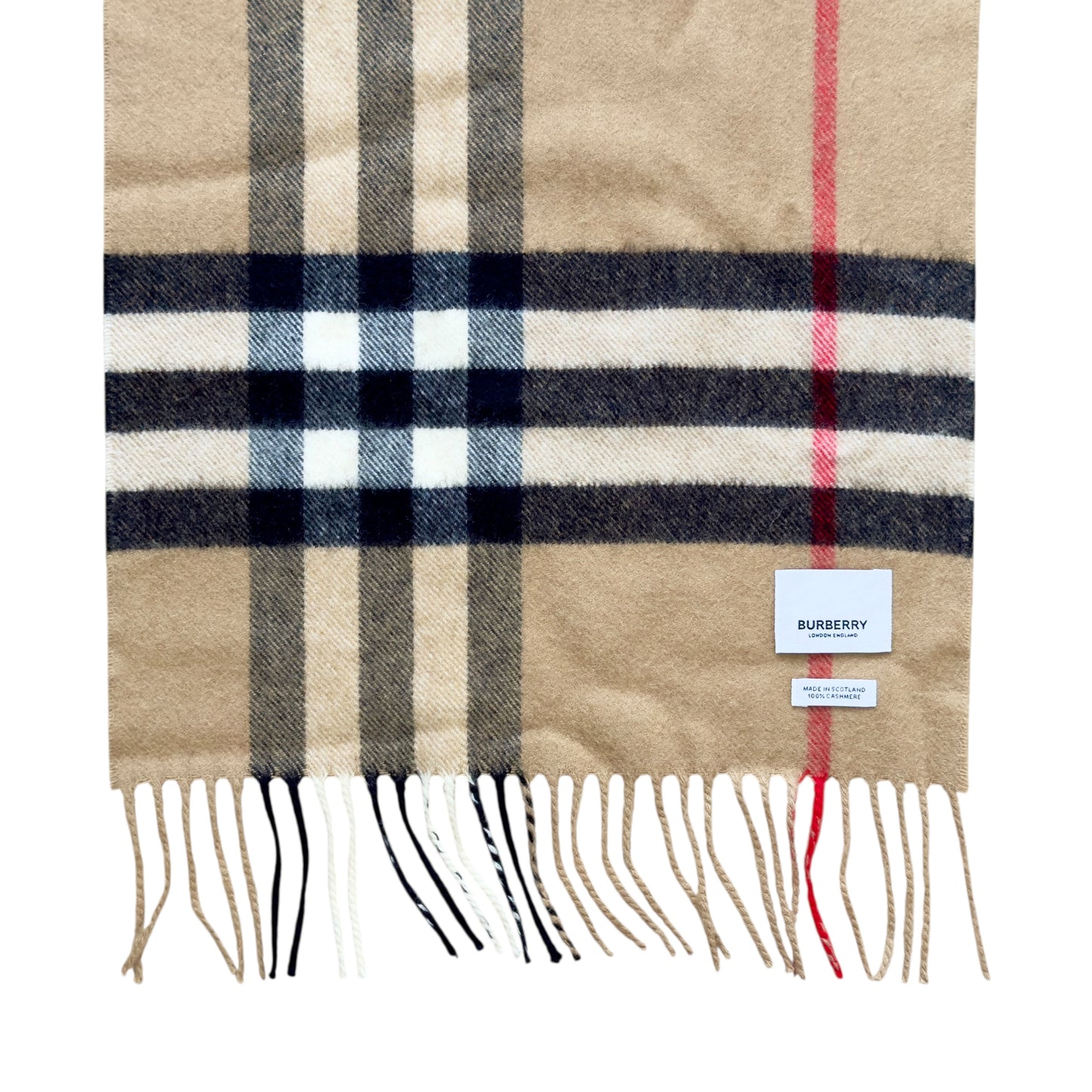 BURBERRY 經典格紋 純羊絨 圍巾