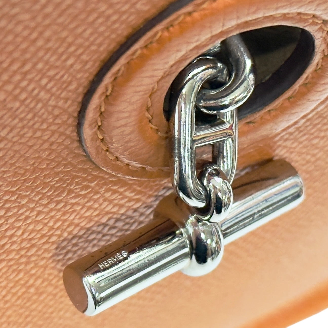 HERMES 中古 Vespa 斜揹袋 框H刻