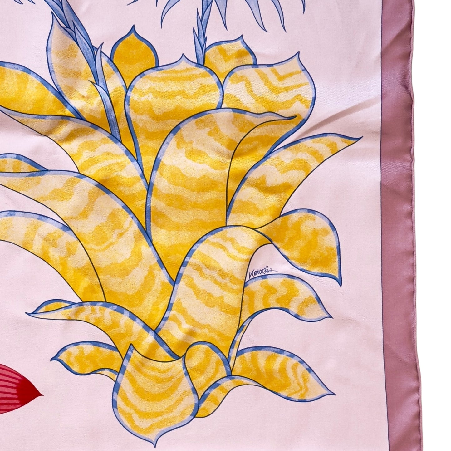HERMES Index Bromeliaceae scarf 90 絲巾