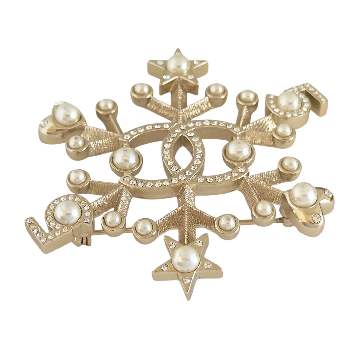 CHANEL CC 珠珠 水鑽 胸針