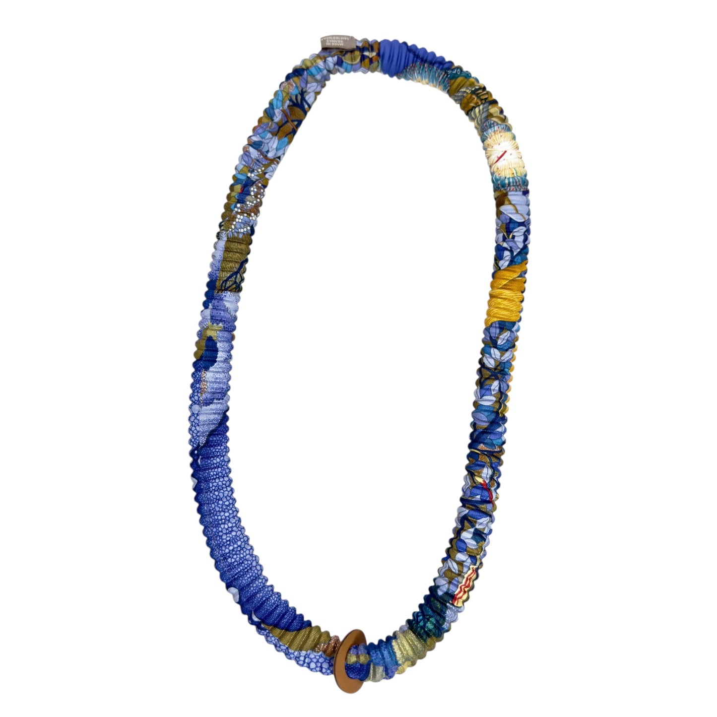 HERMES petit H 絲質 百褶 頸帶