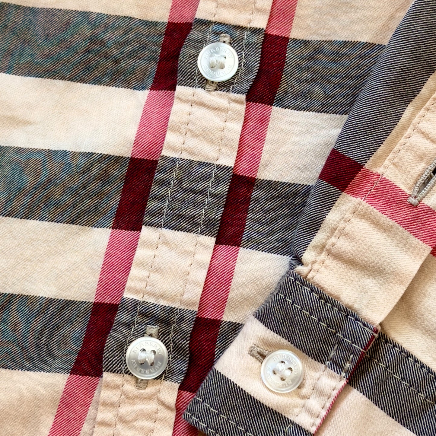 BURBERRY 格仔 童裝 襯衫