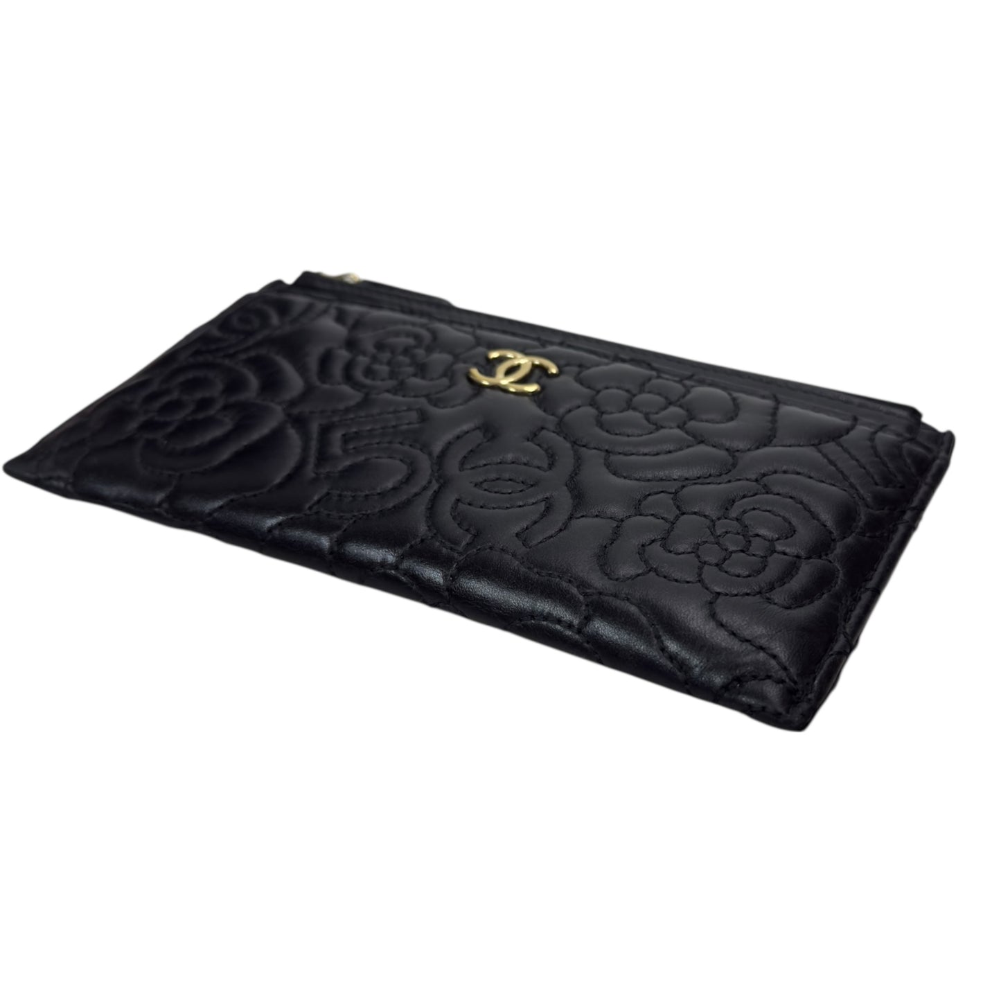 CHANEL *罕有紋路* CC 長銀包