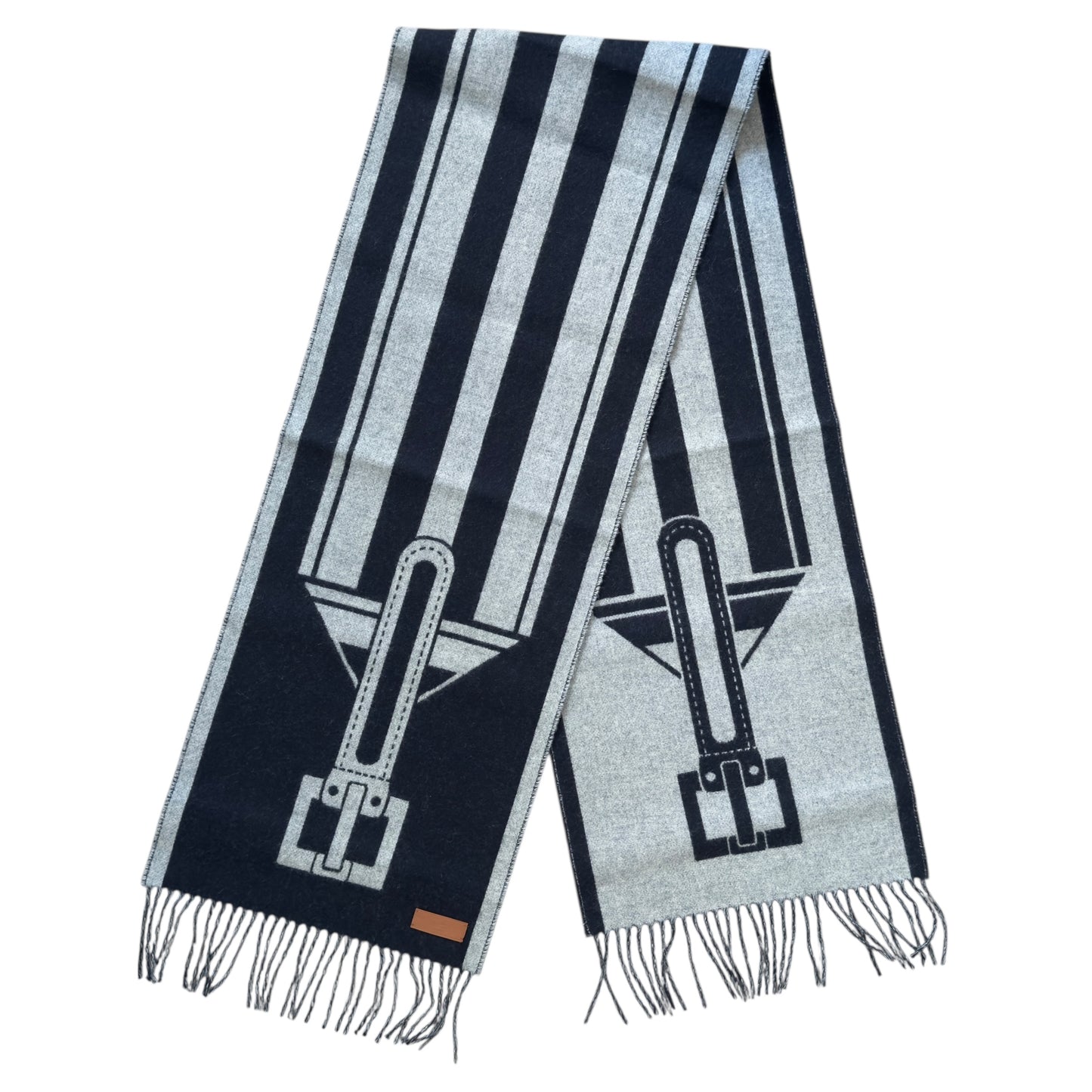 HERMES Casaque Les Sangles scarf 純羊絨 圍巾