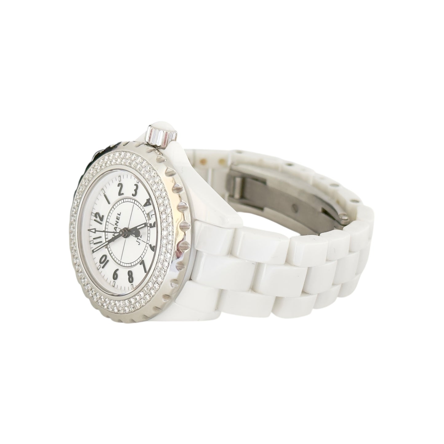 CHANEL J12 滿鑽圈 石英腕表