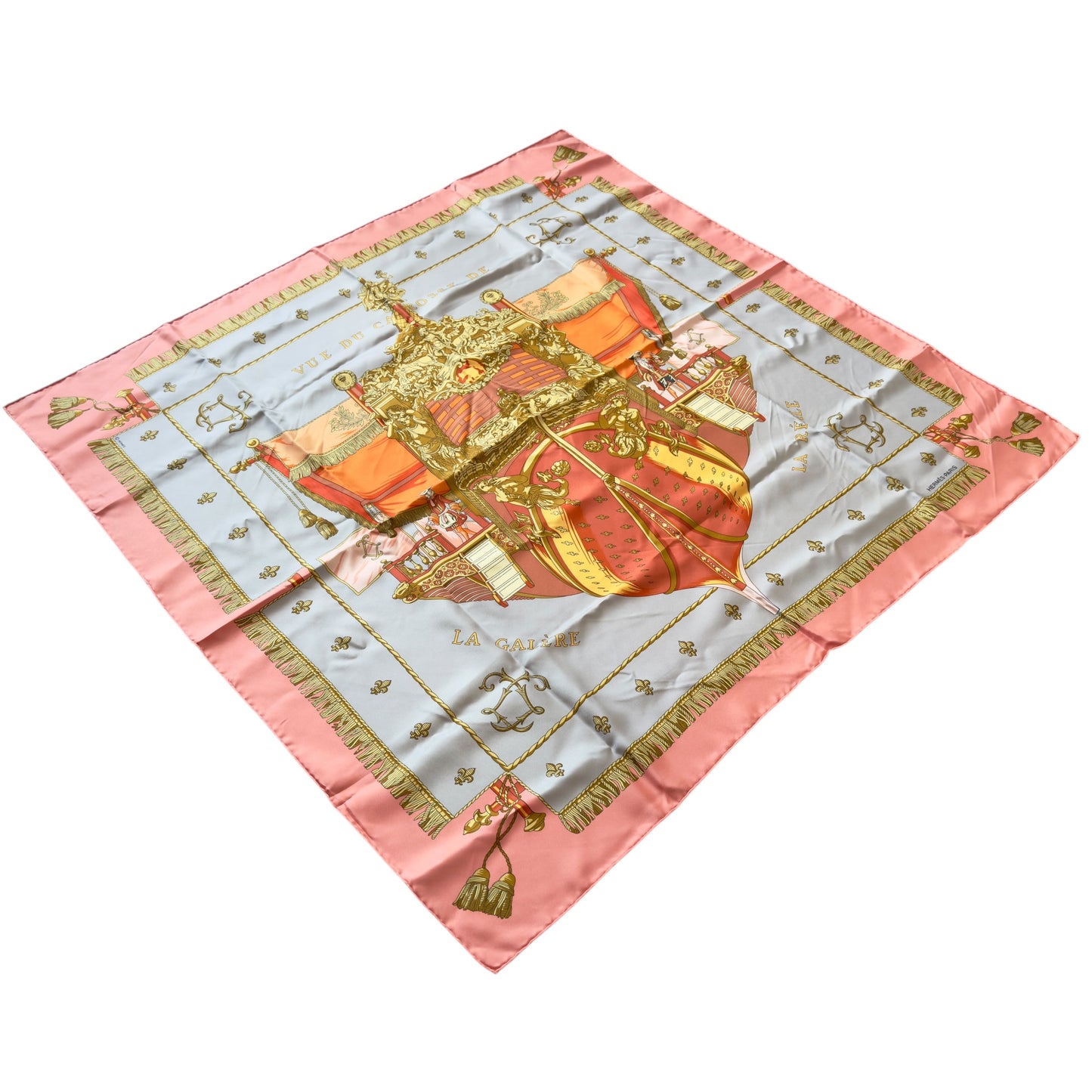 HERMES Vue Du Carrosse De La Galère La Réale 絲巾