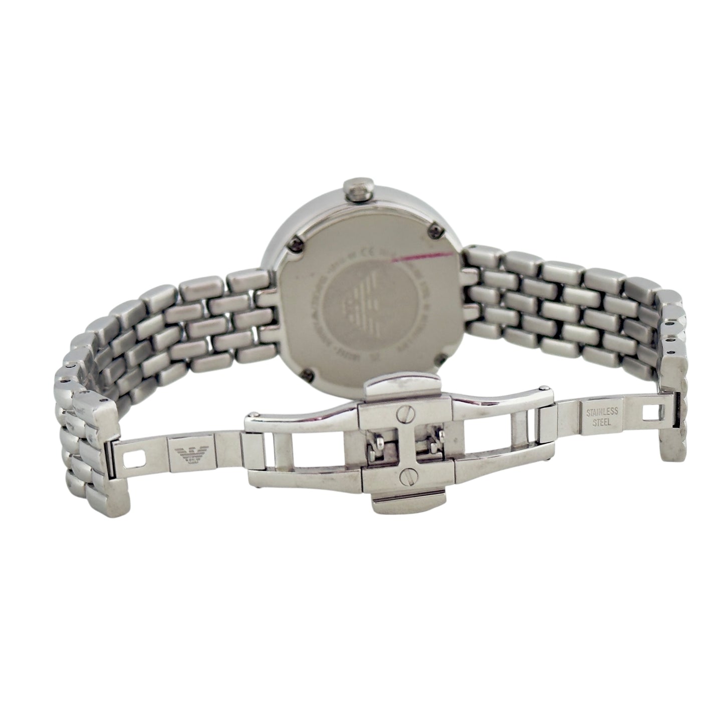 EMPORIO ARMANI 水鑽 貝母錶盤 手錶