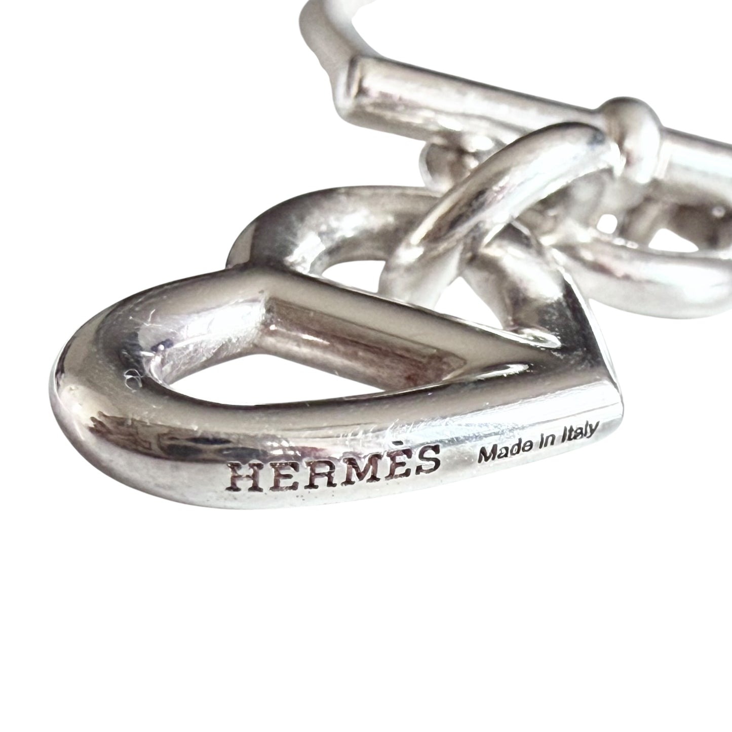 HERMES 限定愛心 豬鼻子 純銀 頸鏈