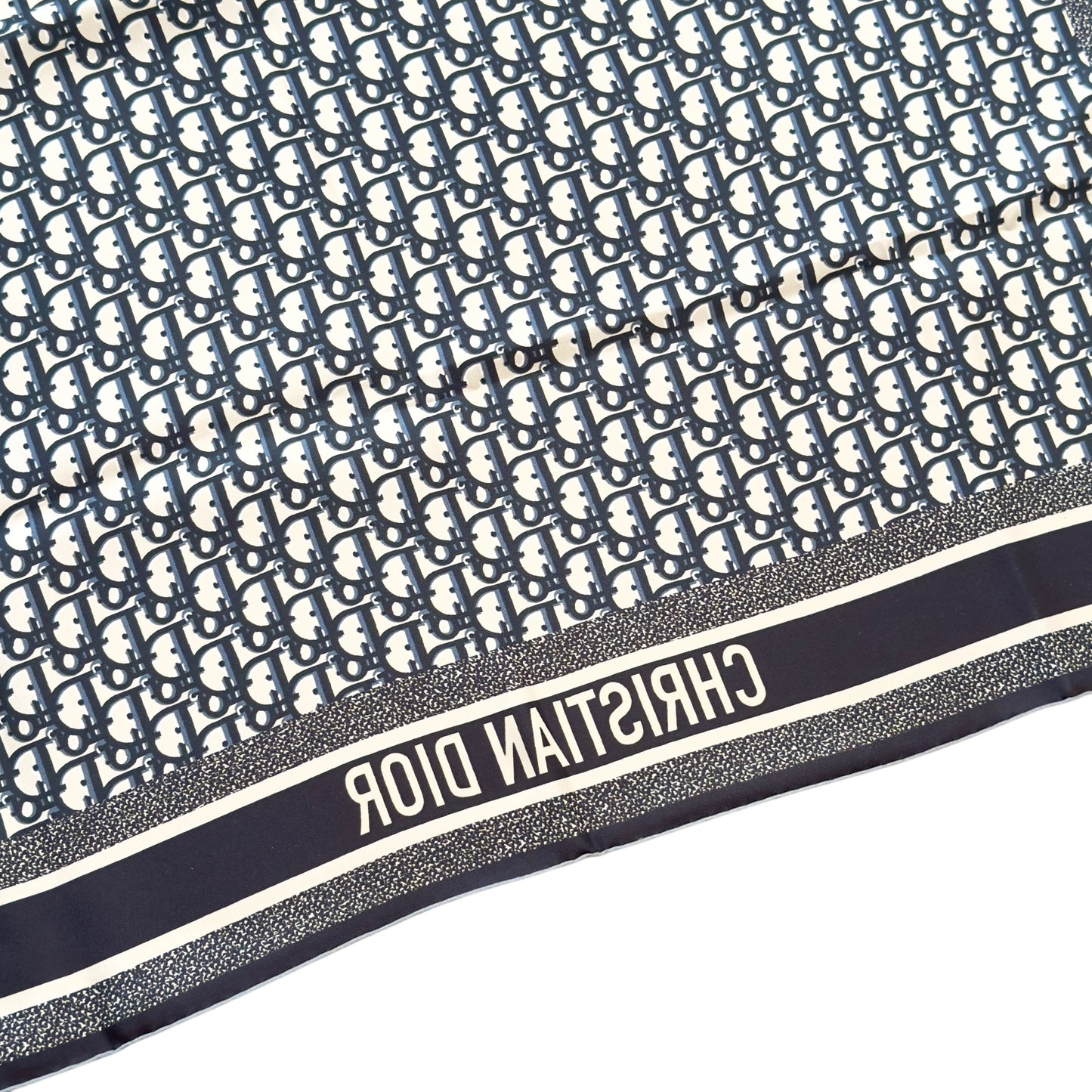 DIOR Oblique Diortwin 90 雙面 絲巾