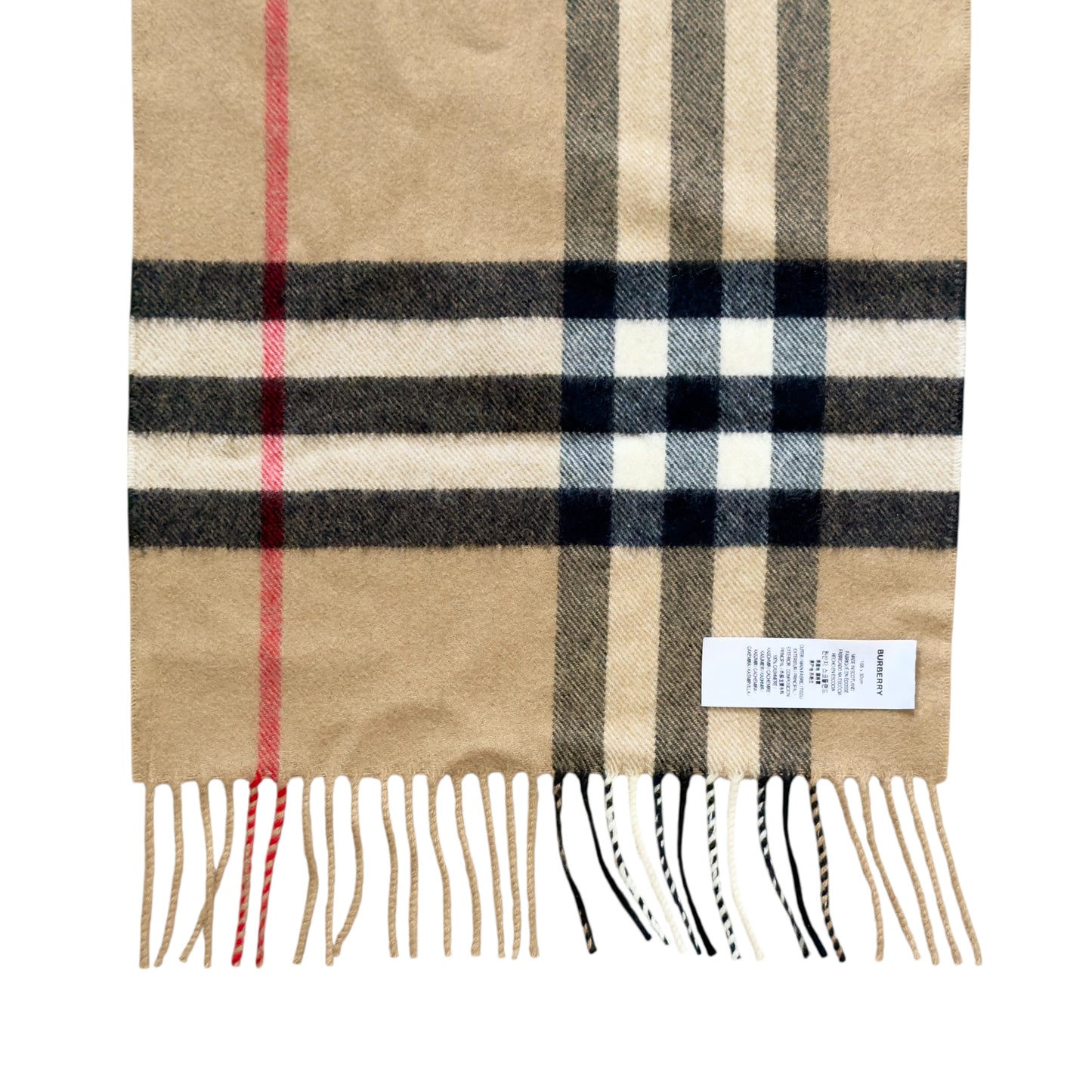 BURBERRY 經典格紋 純羊絨 圍巾