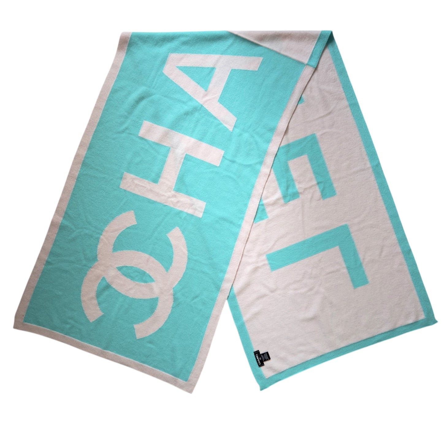 CHANEL CC 純羊絨 圍巾