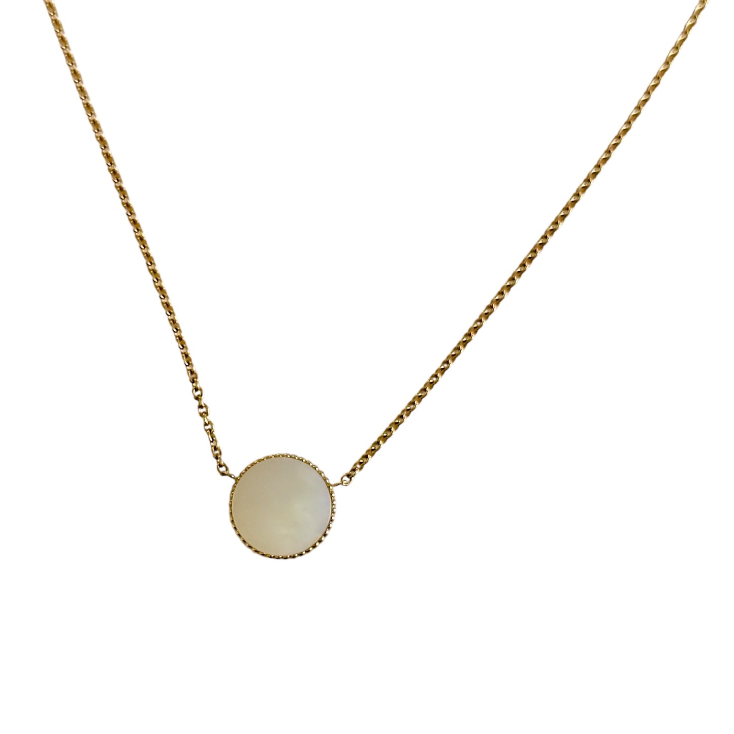 DIOR Rose des Vents 限定愛心🩷  18K金 鑽石 貝母 頸鏈