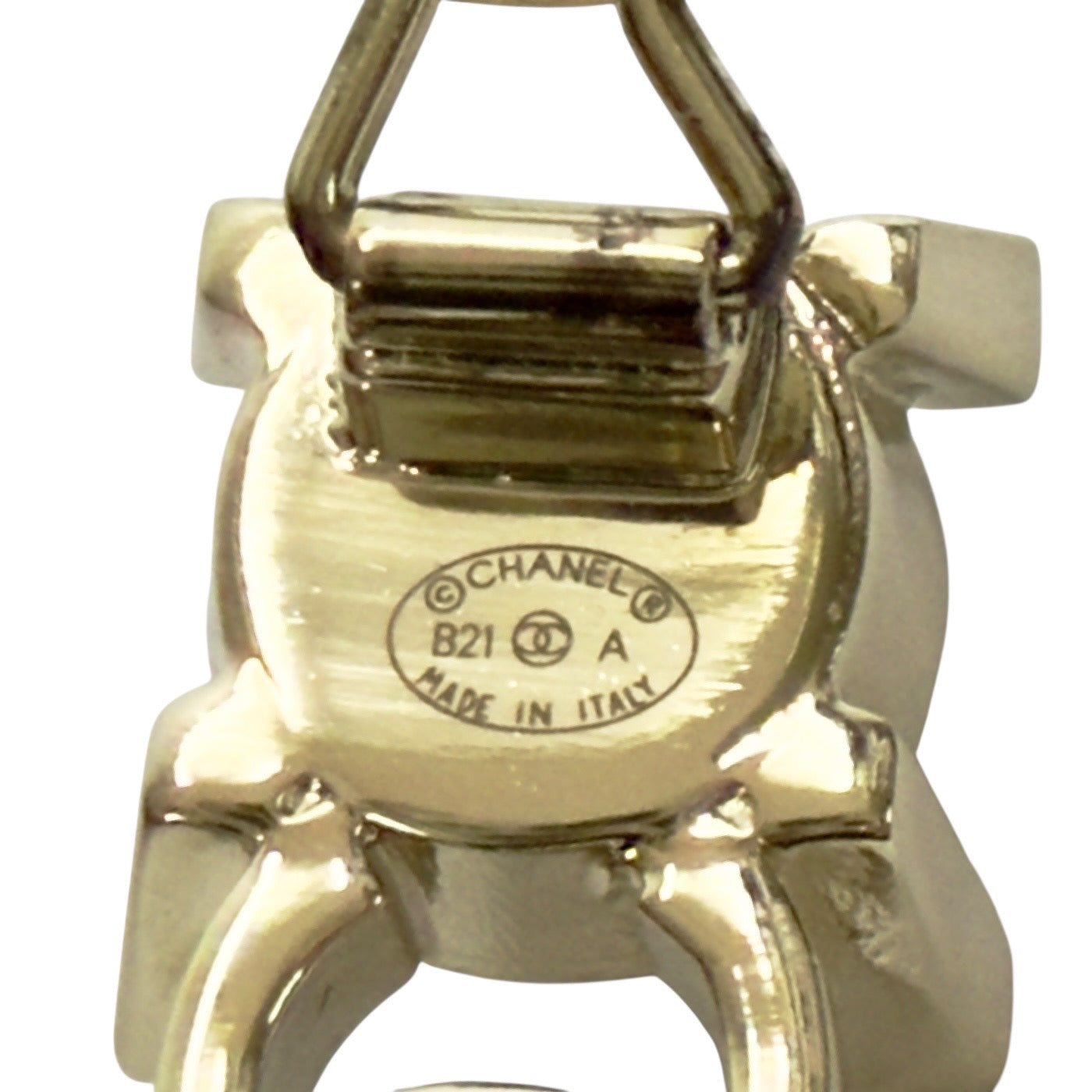 CHANEL CC 珠珠 水鑽 髮夾