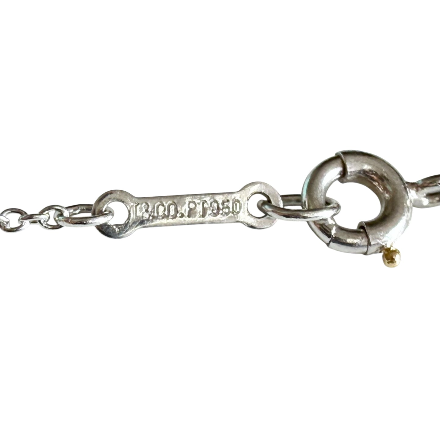 TIFFANY & CO. Paloma Picasso PT950鉑金 滿鑽 愛心💗 頸鏈