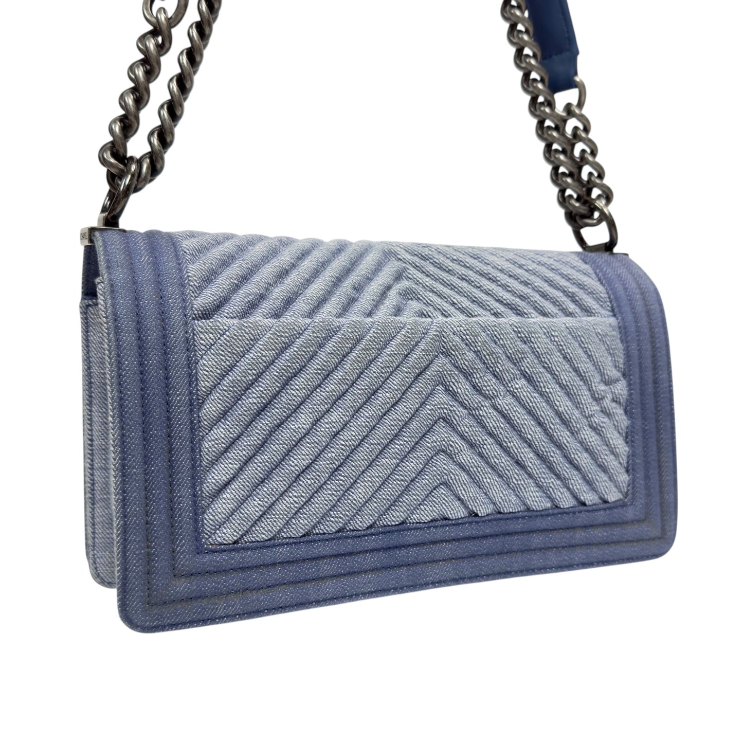 CHANEL Boy 洗水牛仔布 手袋