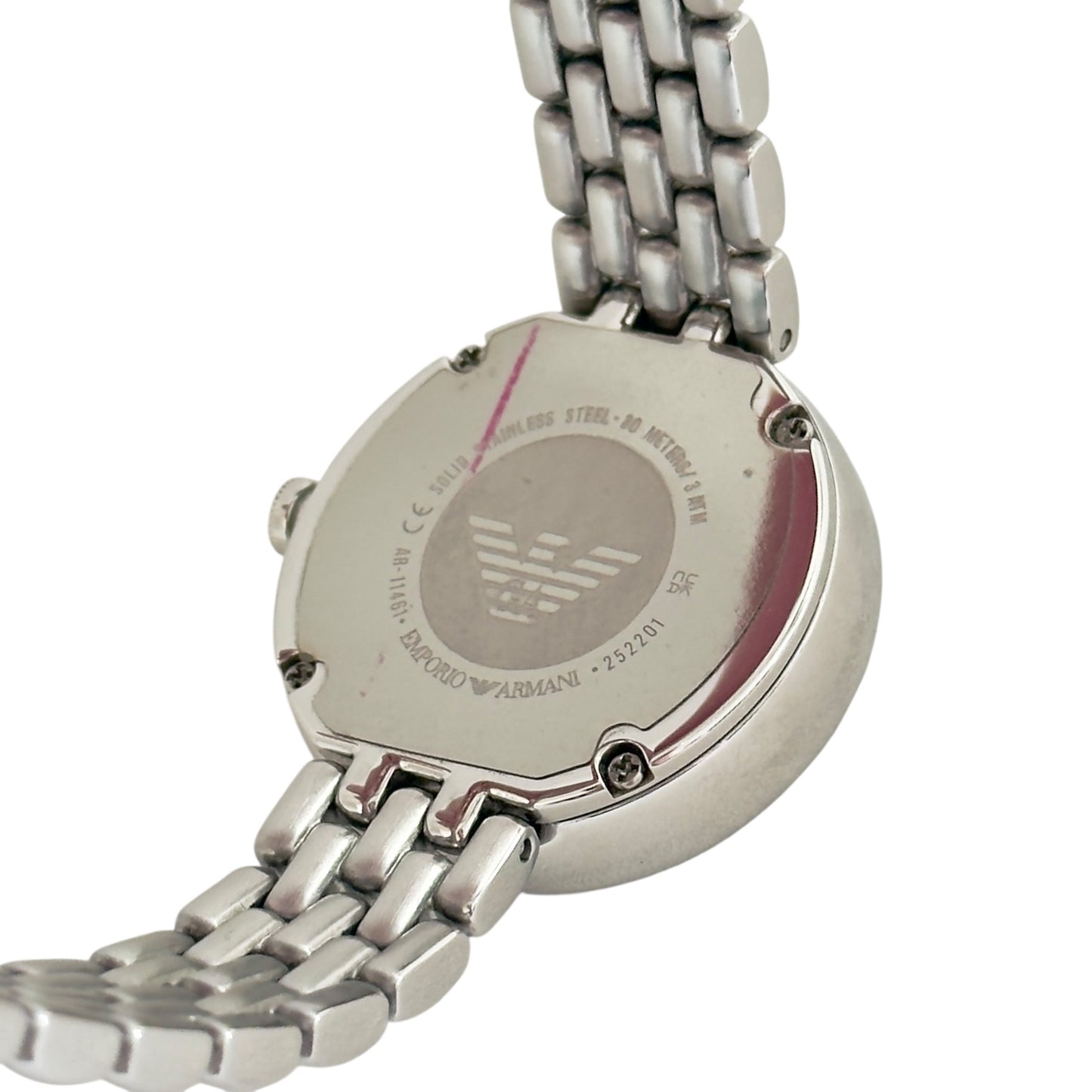 EMPORIO ARMANI 水鑽 貝母錶盤 手錶