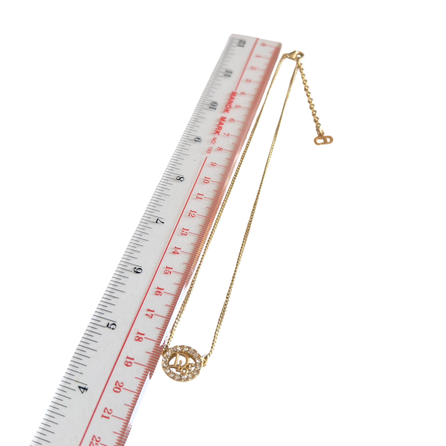 DIOR Oblique 水鑽 頸鏈